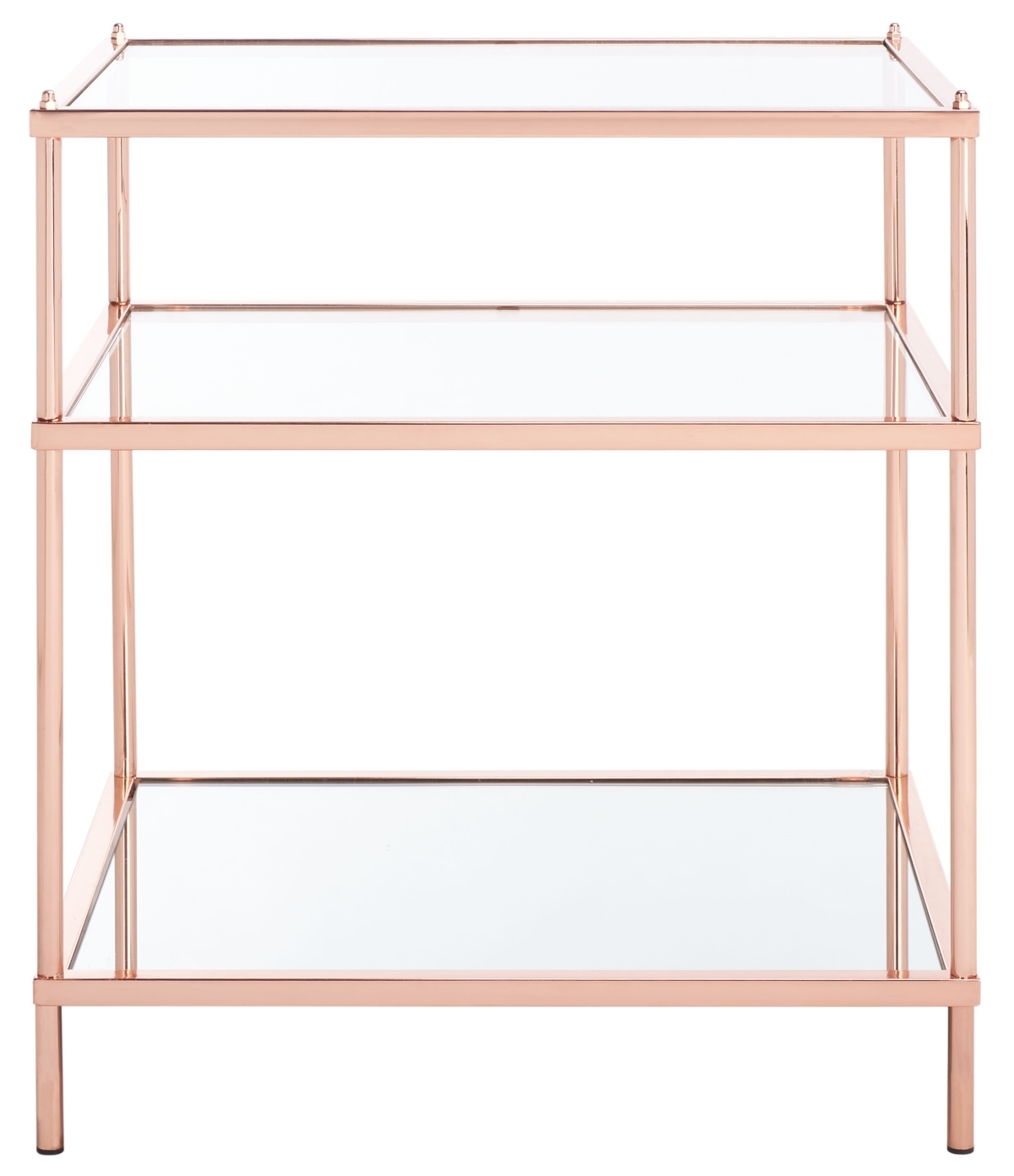 Noelia 3 Tier Accent Table - Rose Gold - Safavieh - Image 0