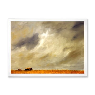 Desert Farmhouse Under Cloudy Sky In Washington I - Farmhouse Canvas Wall Art Print-FDP35010 - Image 0