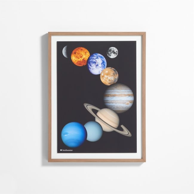 Smithsonian Solar System Montage Framed Wall Art Print - Image 0