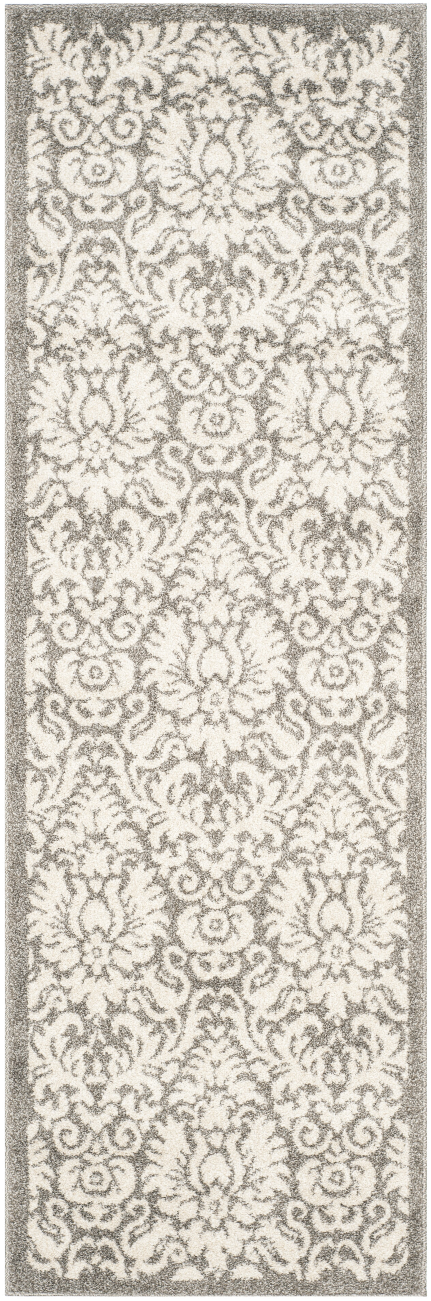 Arlo Home Indoor/Outdoor Woven Area Rug, AMT427R, Dark Grey/Beige,  2' 3" X 11' - Image 0