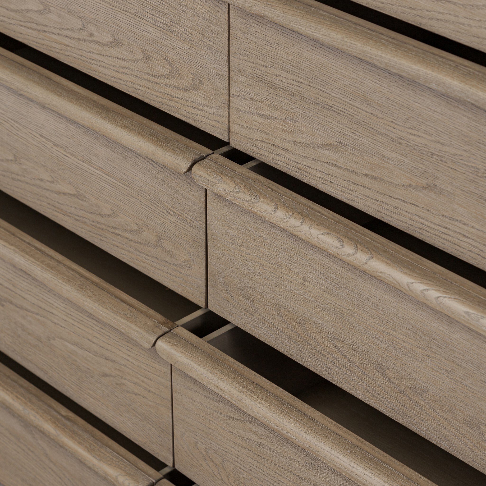 Primrose 10 Drawer Dresser - Natural Flat Oak Veneer - Image 12