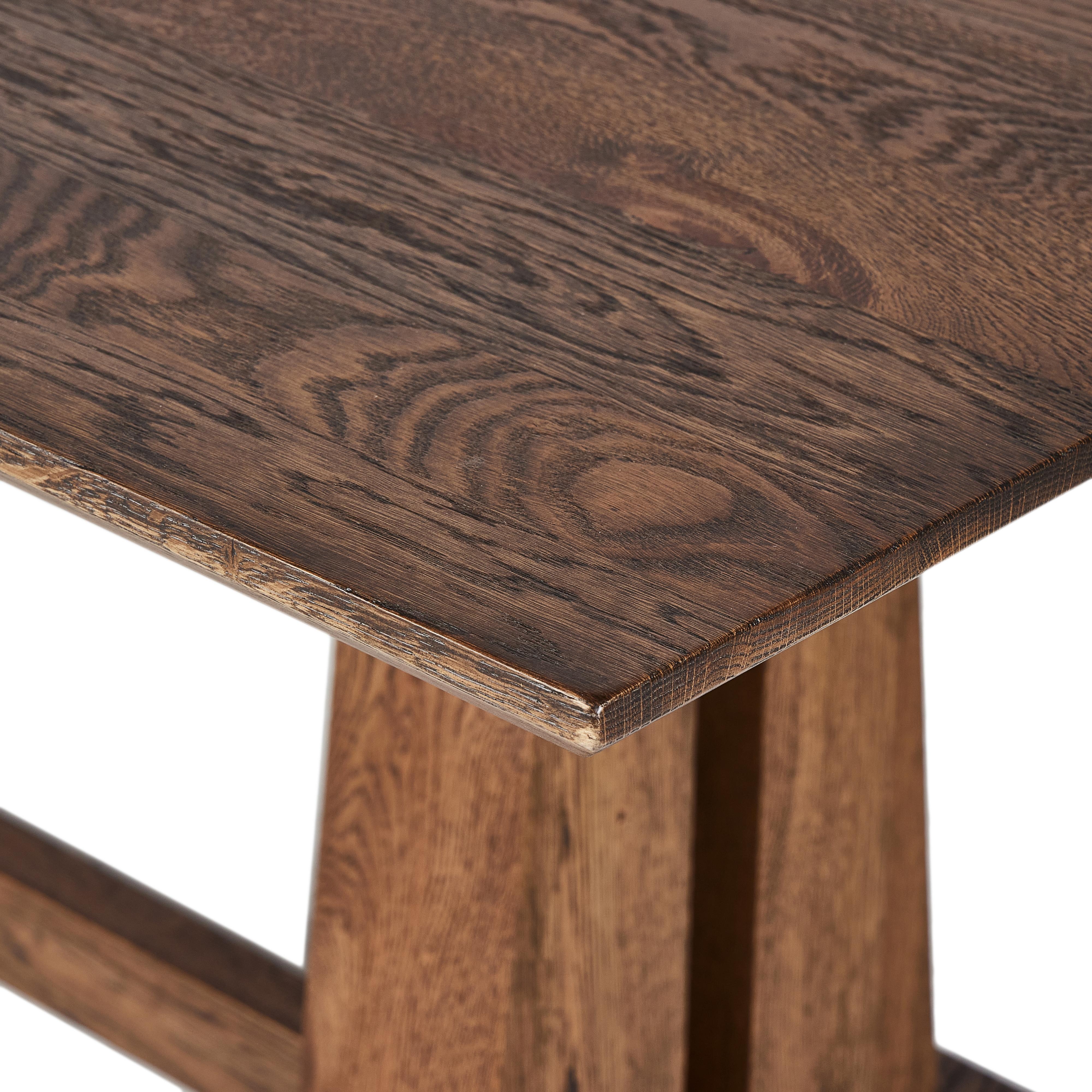 Ashwin Dining Table-Brown Oak - Image 8