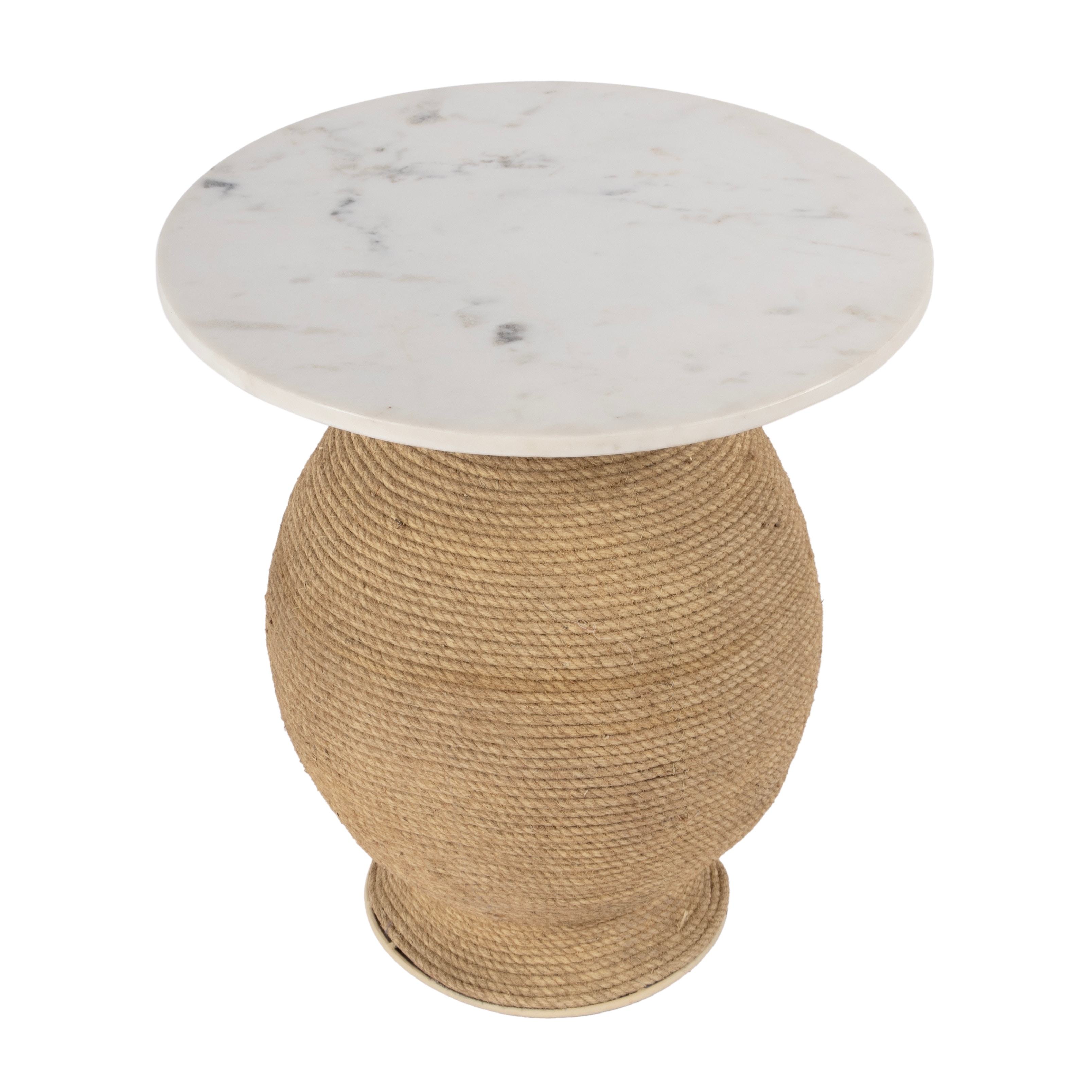 Shea Marble and Metal End Table - Image 0
