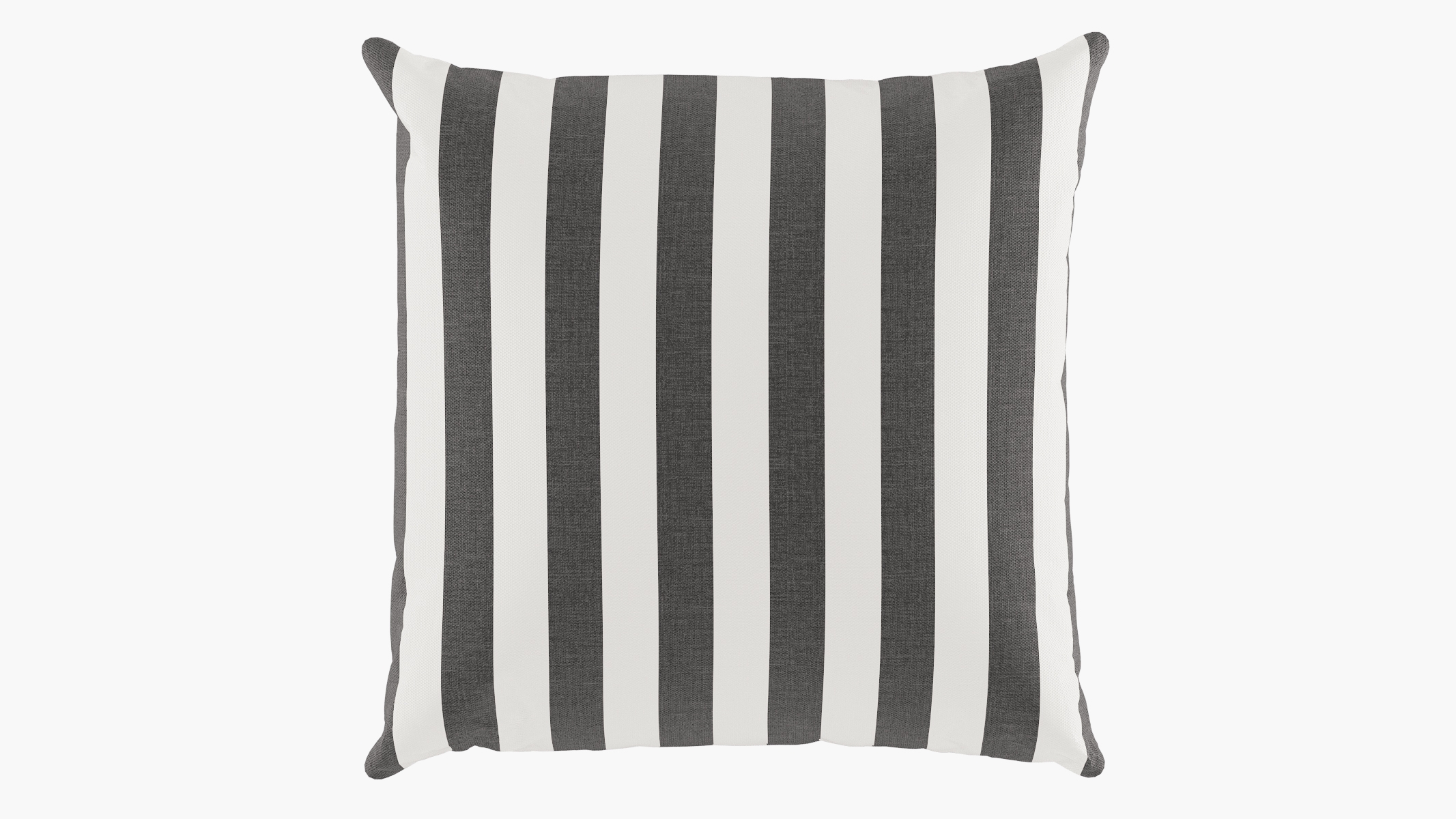 Outdoor 20" Throw Pillow, Ink Cabana Stripe, 20" x 20" - Image 0