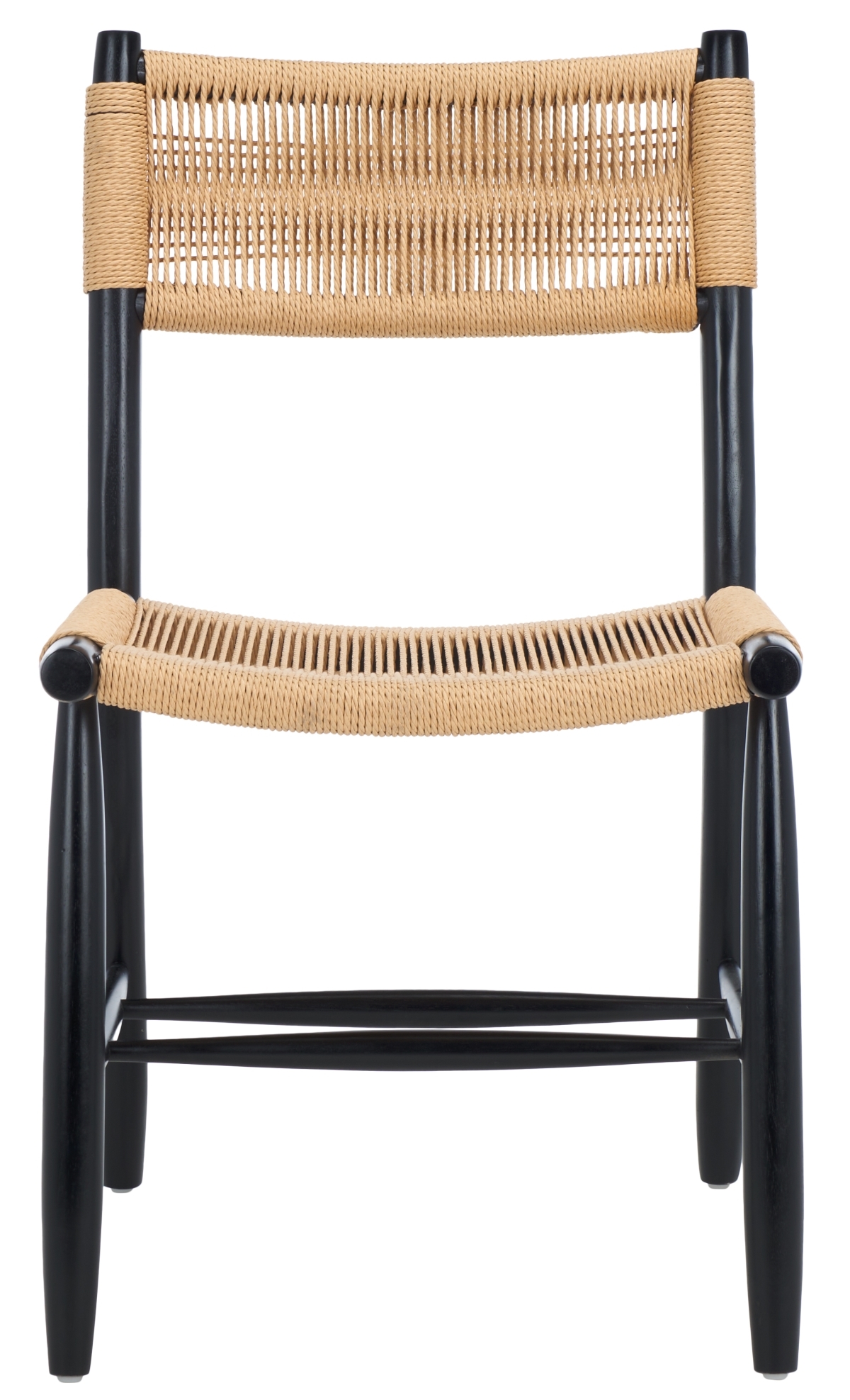 Masha Rope Dining Chair - Natural / Black - Safavieh - Image 0
