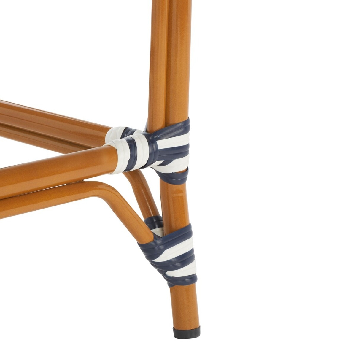California Counter Stool W Arm - Navy/White - Safavieh - Image 3