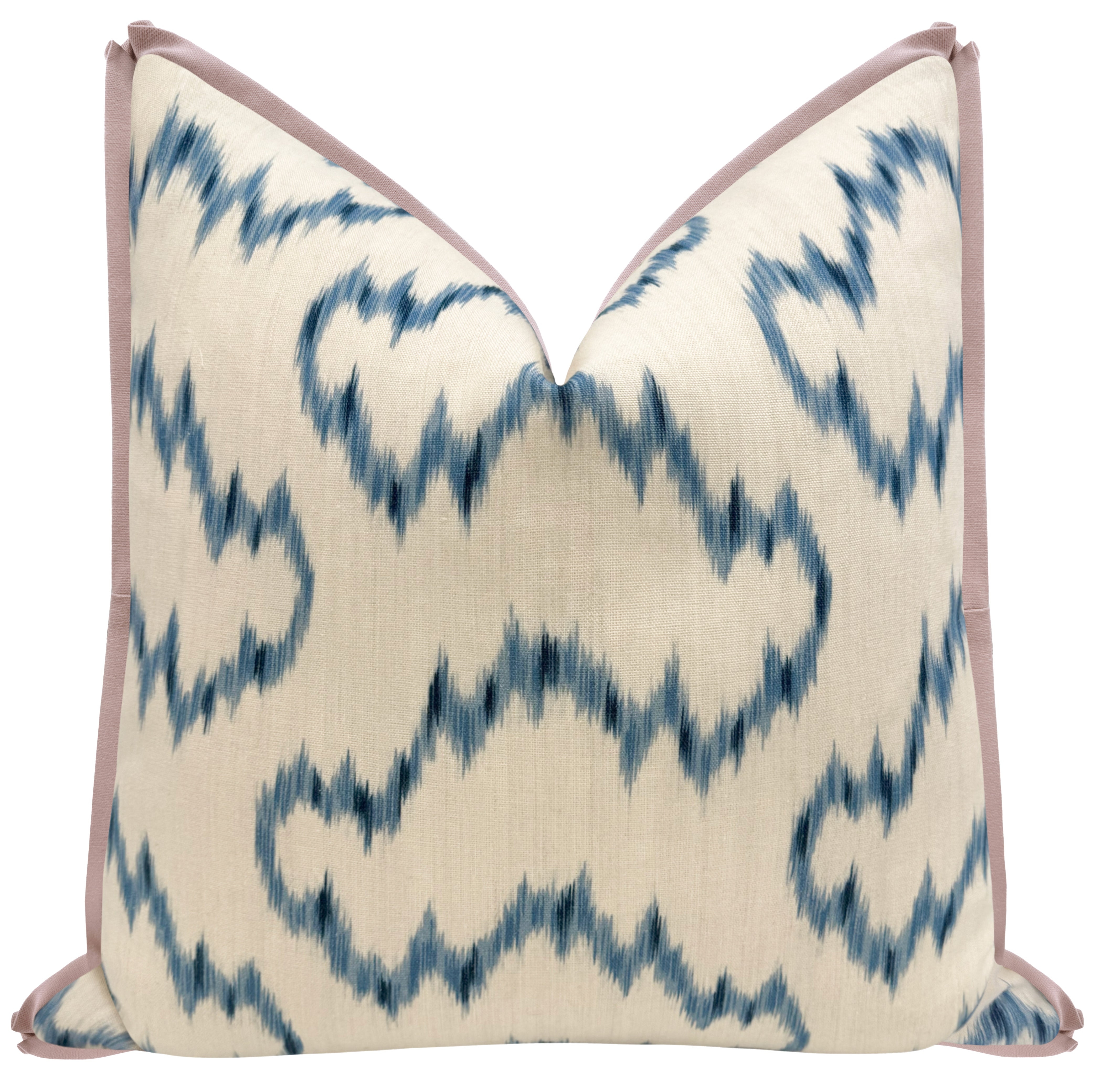 MALLORCAN IKAT // DELFT | LEE JOFA - 20" X 20" / BUTTERFLY FLANGE / Smokey Lavender - Image 0