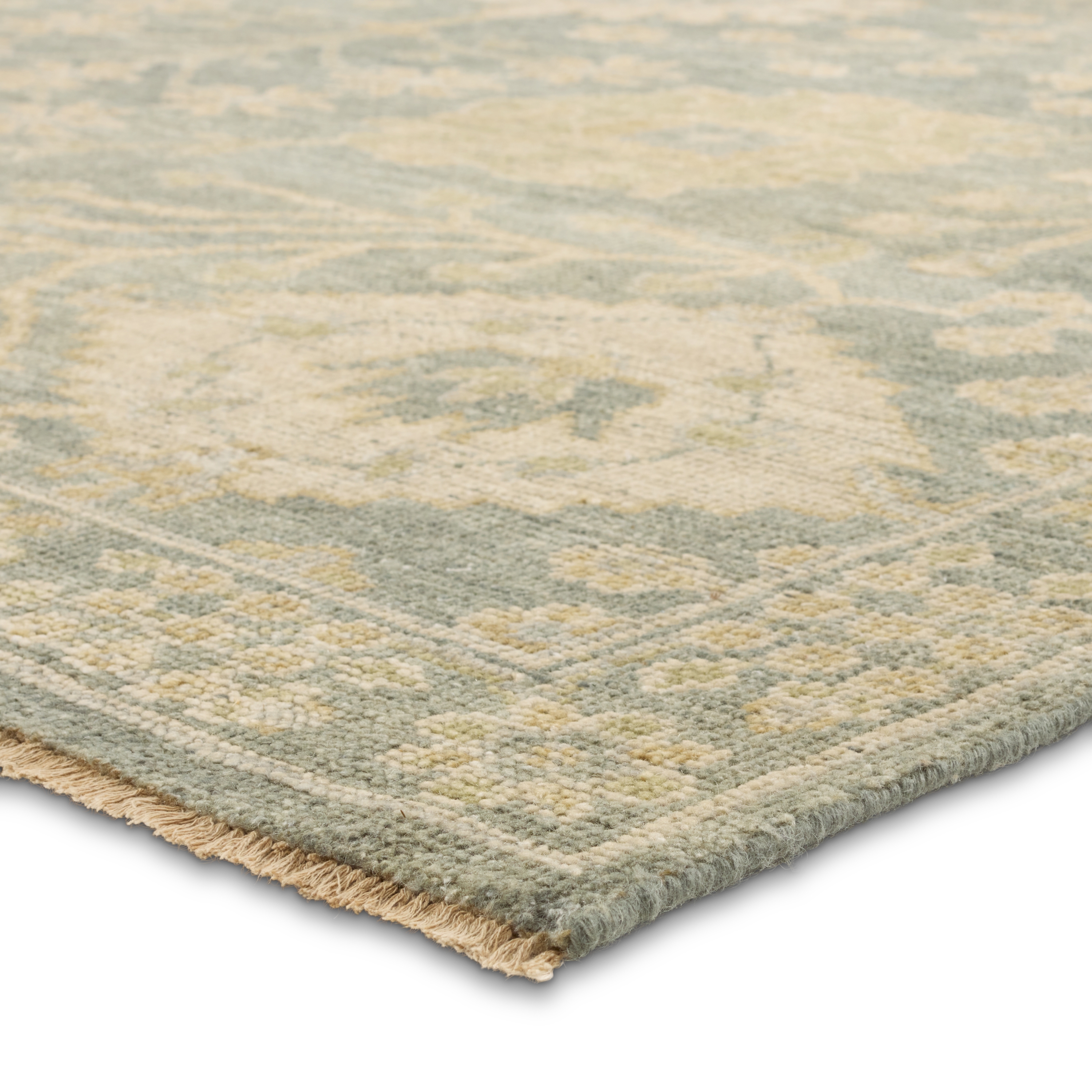 Maeli RHA24 Handknotted Oriental Green Area Rug (6'x9') - Image 1