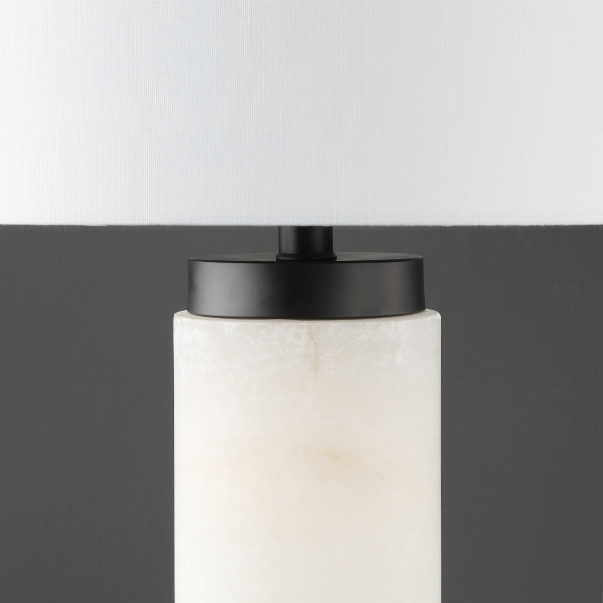 Sydni Alabaster Pillar Table Lamp - White - Safavieh - Image 4