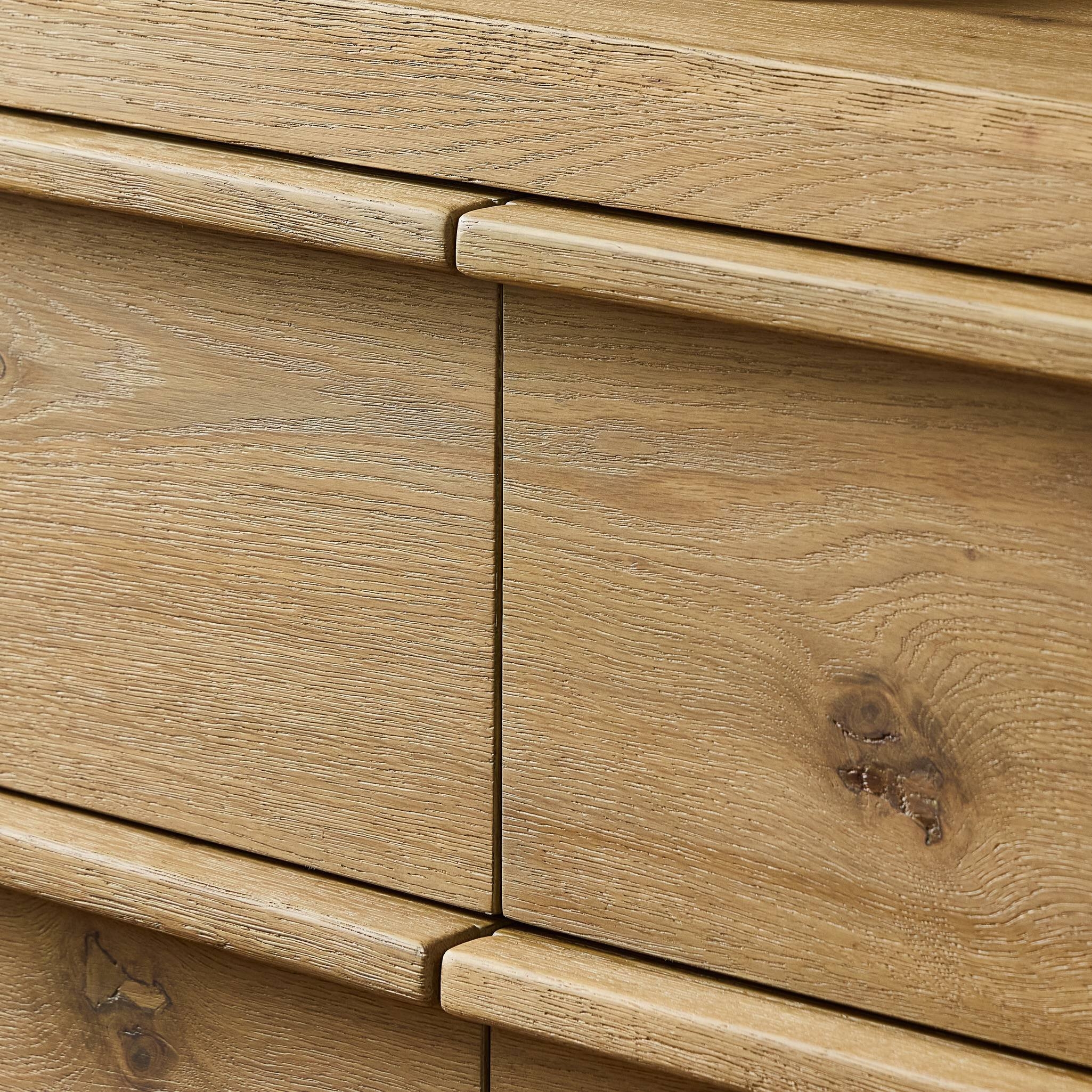 Emmer 6 Drawer Dresser - Aged Smoked Oak Veneer - Image 16