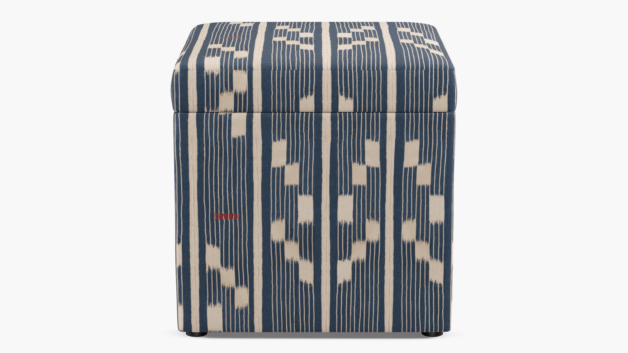 Cube Storage Ottoman | Linea Ikat - Image 0