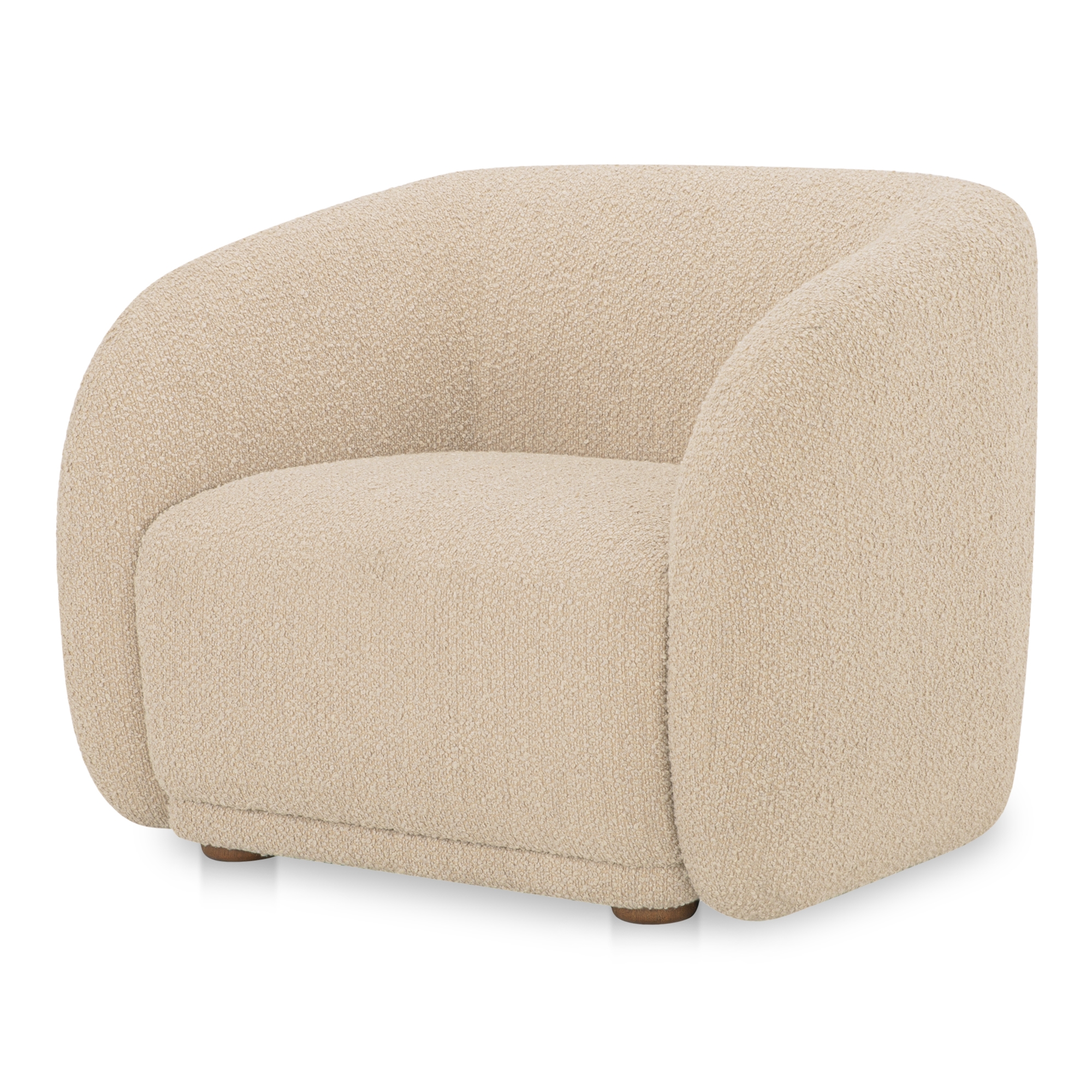 Faye Accent Chair Beige Boucle - Image 1