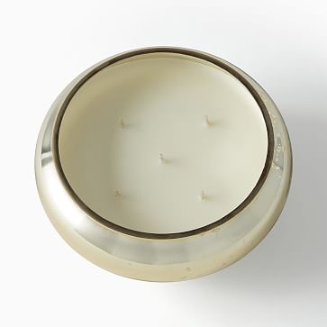 Mercury Bulb Candle, 5 Wick, Winter White, 64 OZ, Glass Mercury - Image 3