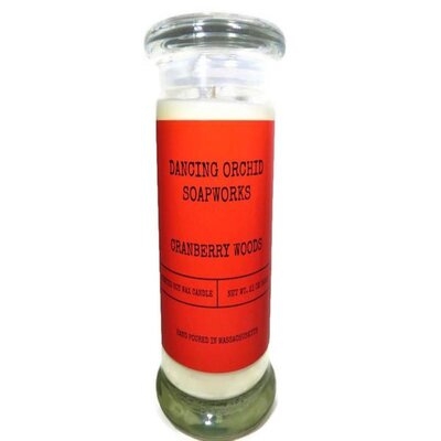 Cotton Wick Cranberry Woods Scented Jar Candle - Image 0