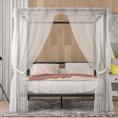 Abria Queen Canopy Bed - Image 1