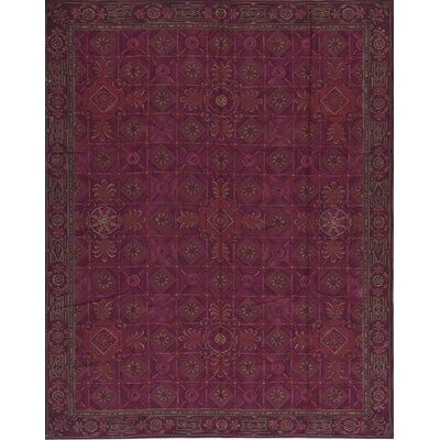 One-of-a-Kind Capri Hand-Knotted Red 9'2" x 11'5" Wool Area Rug - Image 0