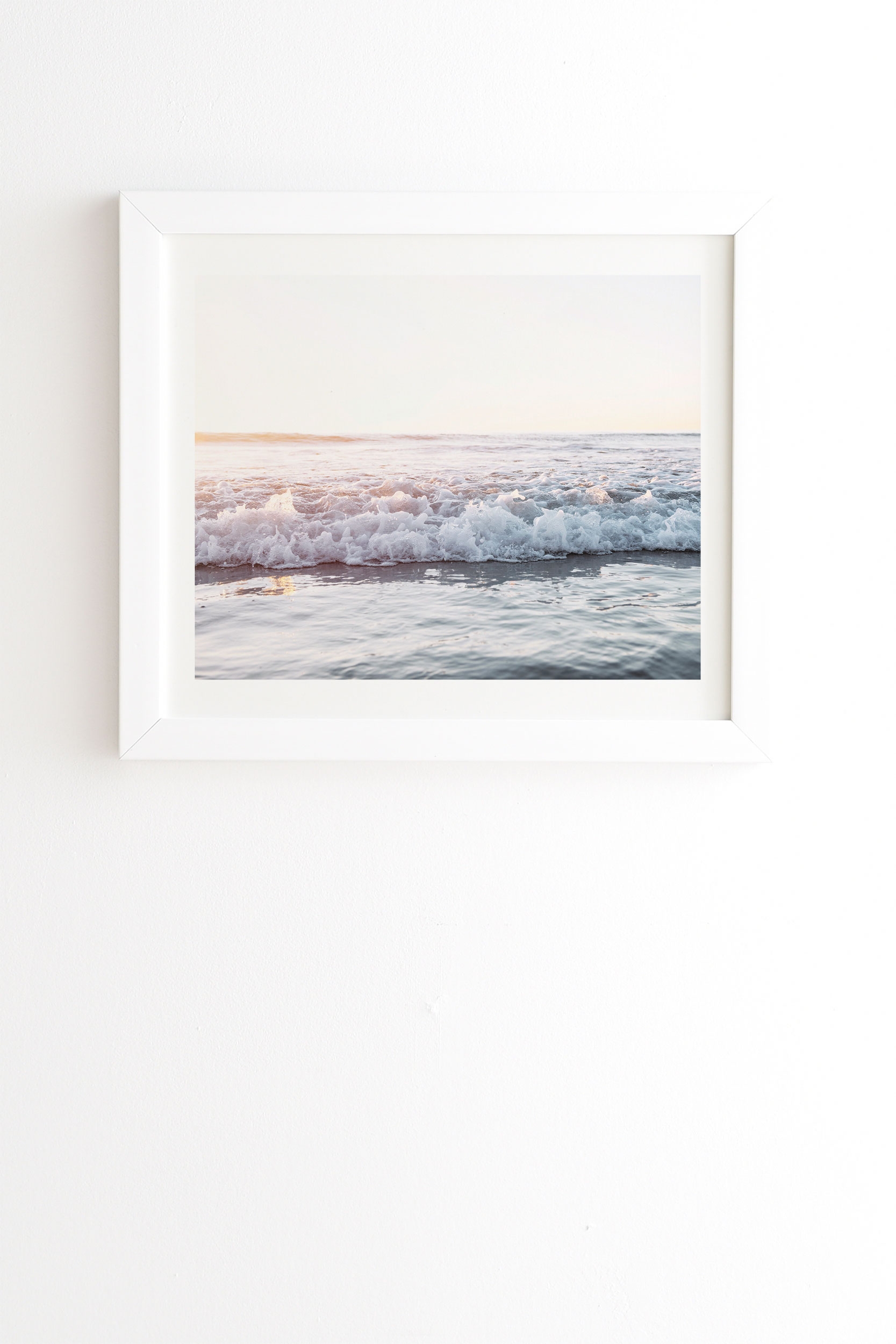 Sun Kissed by Bree Madden - Framed Wall Art Basic White 16 x 16 - Image 0