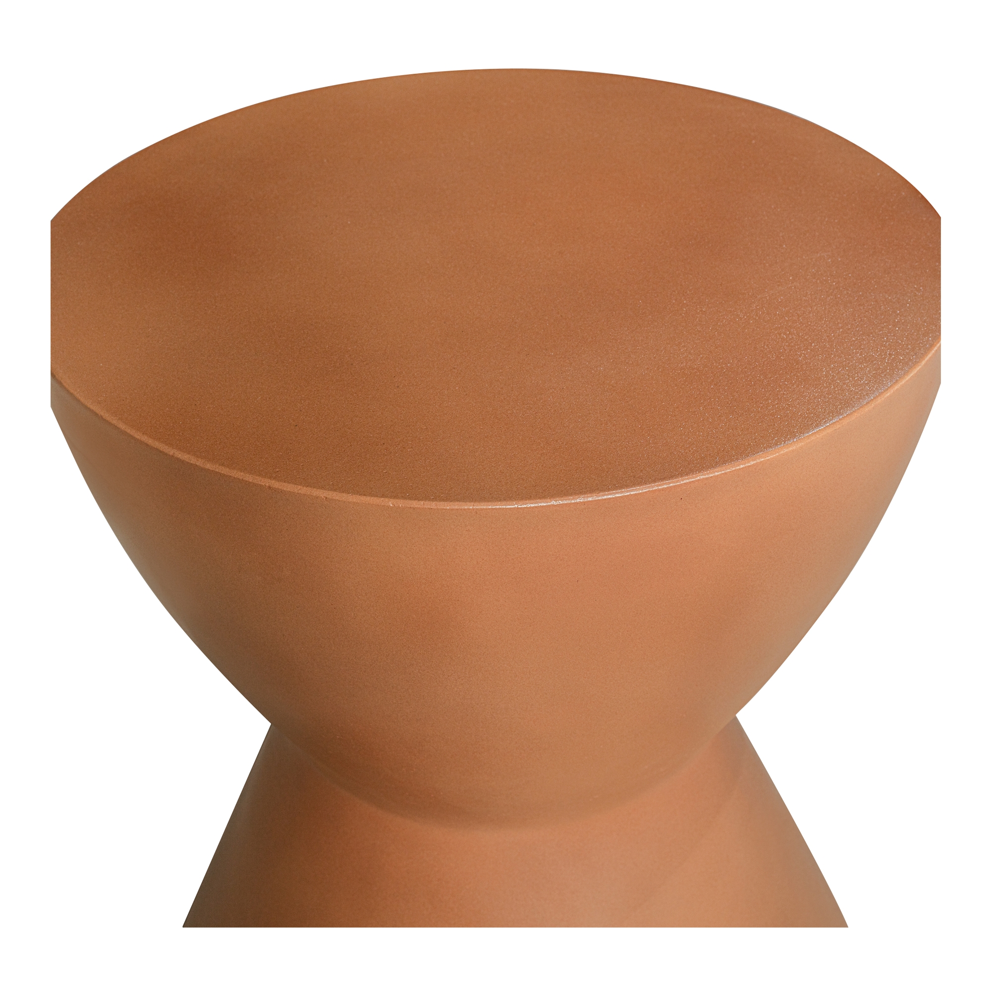 Hourglass Outdoor Stool Terracotta - Image 2