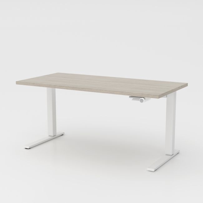 Humanscale ® Float ® Sit/Stand 60" Ash Grey Desk - Image 0