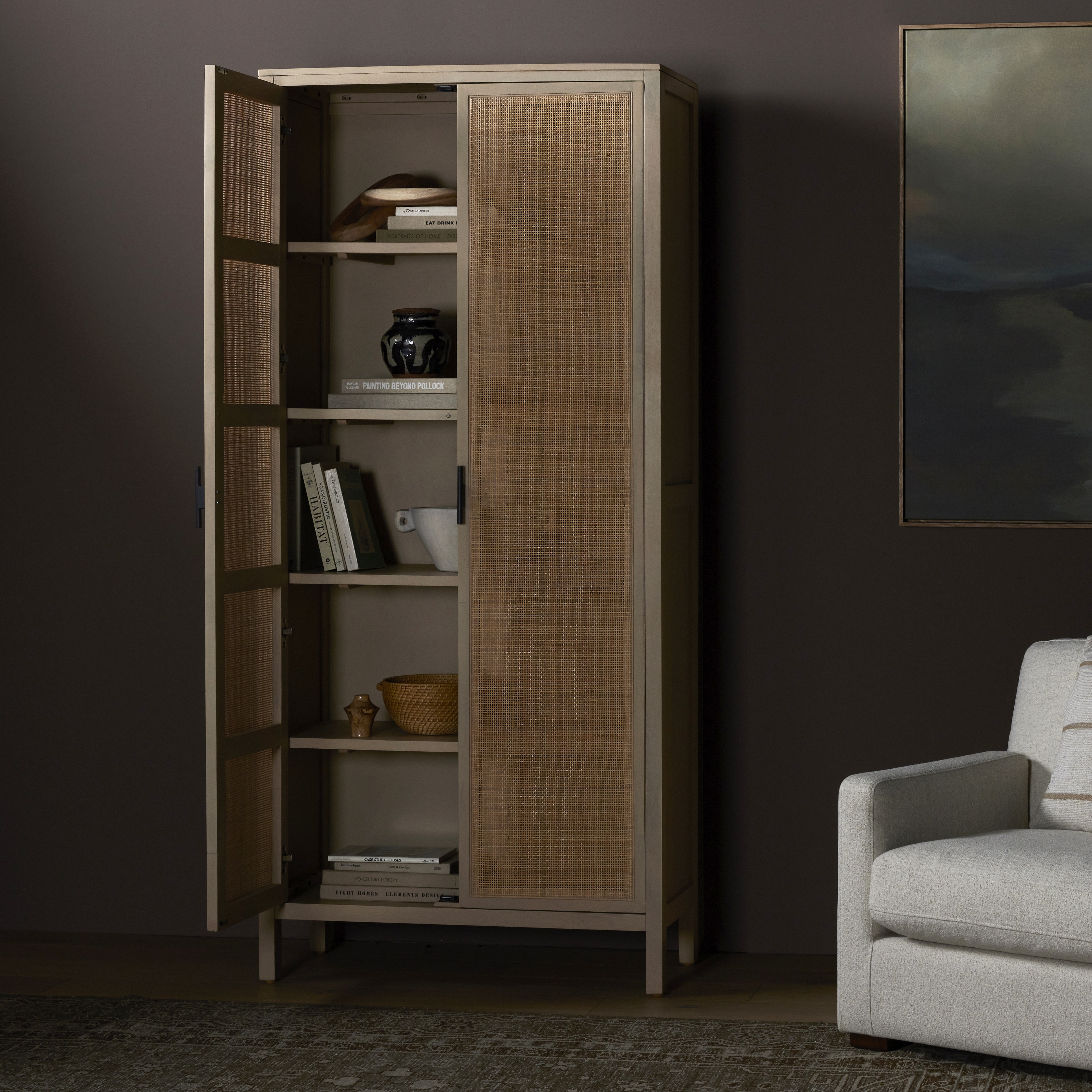 Caprice Tall Cabinet-Natural Mango - Image 13