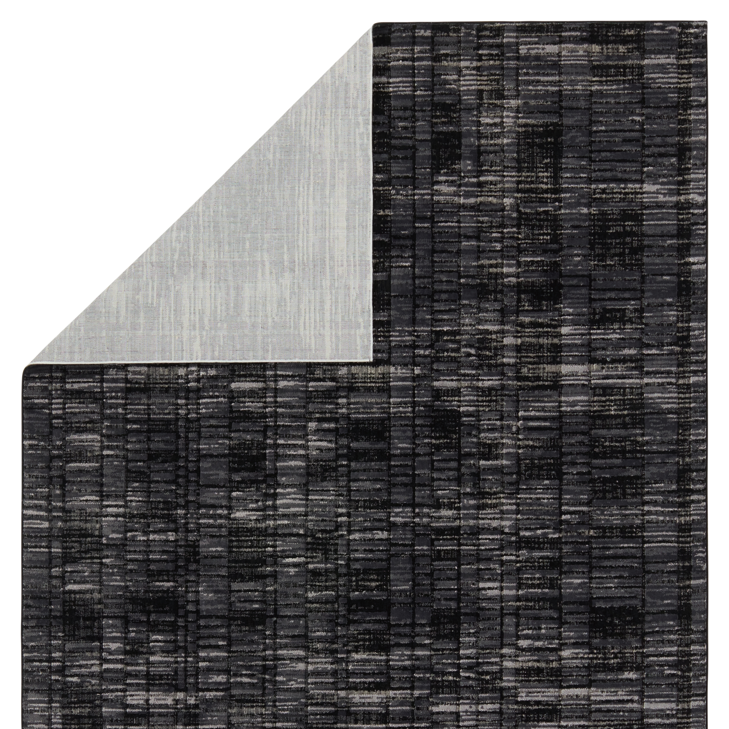 Carbon Geometric Gray/ Black Area Rug (5'3"X8') - Image 2