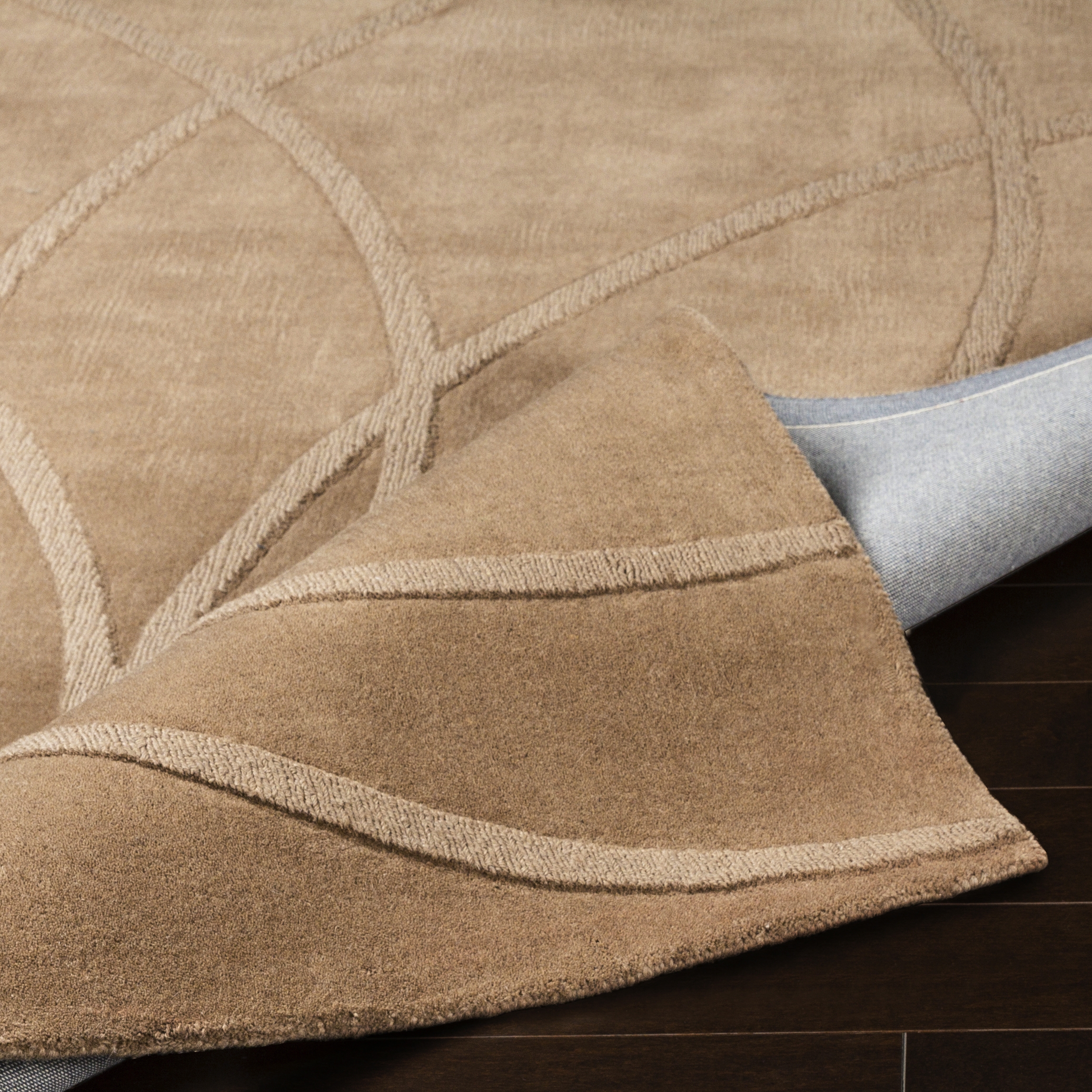 Mystique Brown Indoor 8' x 11' Handmade Rug - Image 2