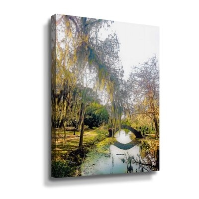 City Park Bridge Over Canal Gallery Wrapped Canvas - Image 0