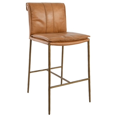 Mayer Leather Stool - Image 0