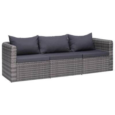 Bascombe Patio Sofa with Cushions - Image 0
