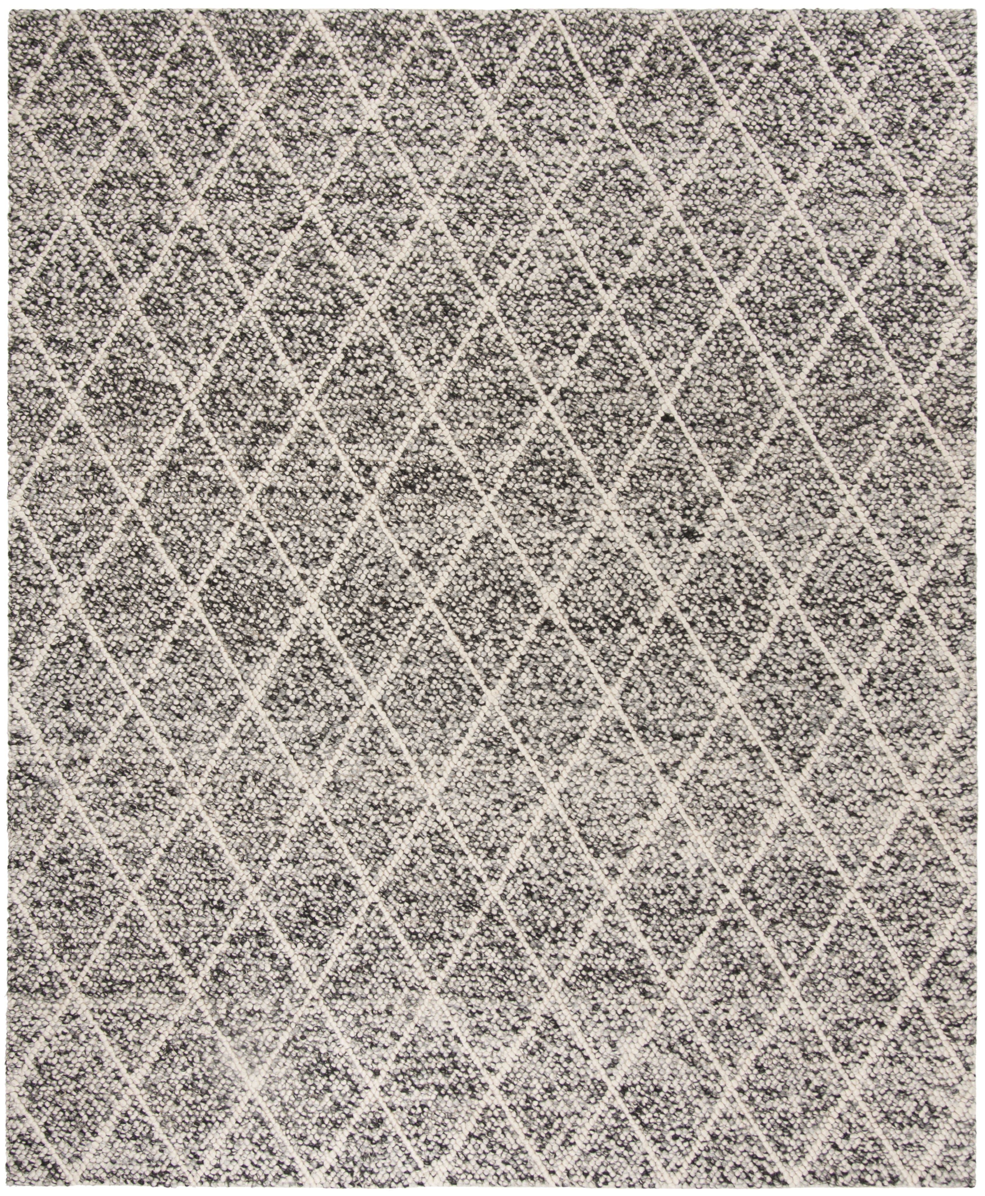Arlo Home Hand Woven Area Rug, NAT712C, Ivory/Black,  8' X 10' - Image 0