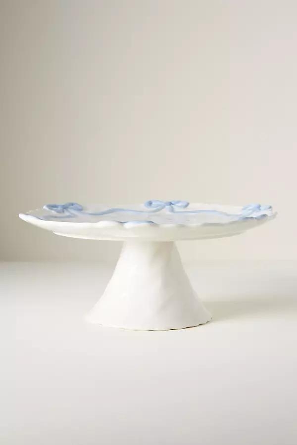 Benedita Bow Ceramic Stoneware Cake Stand - Image 0