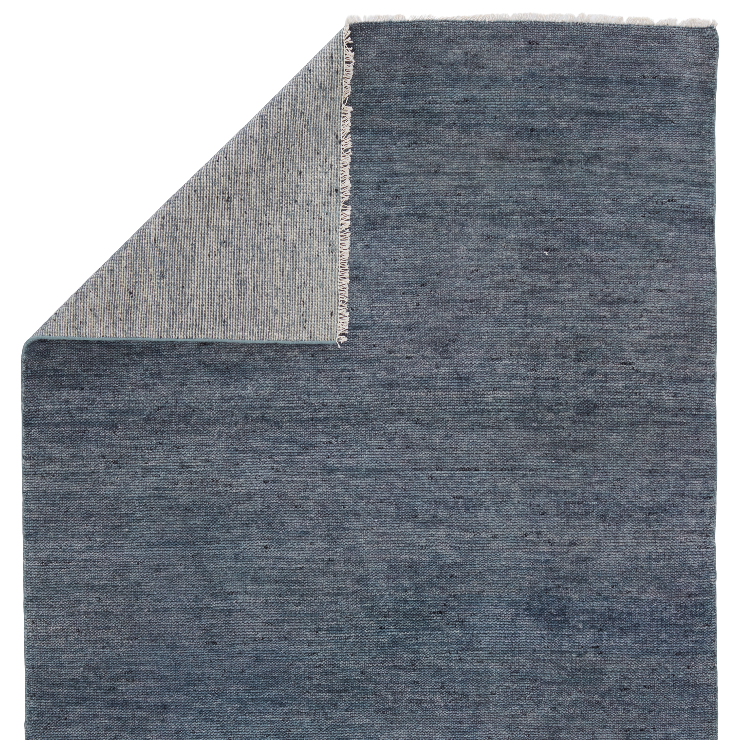 Origin Hand-Knotted Solid Dark Blue Area Rug (6'X9') - Image 2