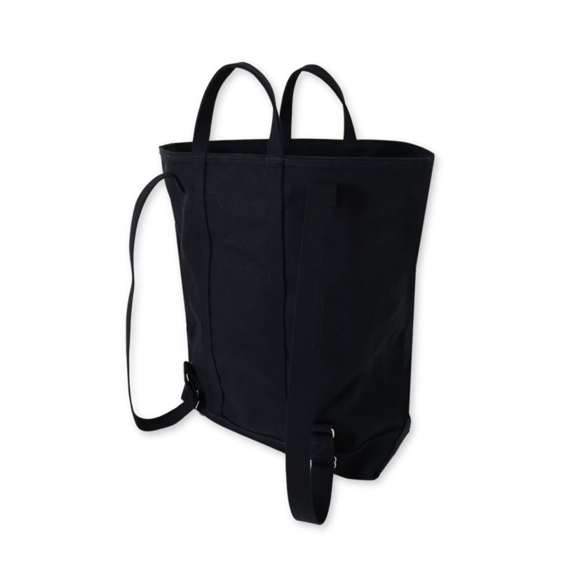 Steele Black Canvas Laundry Tote Bag - Image 5