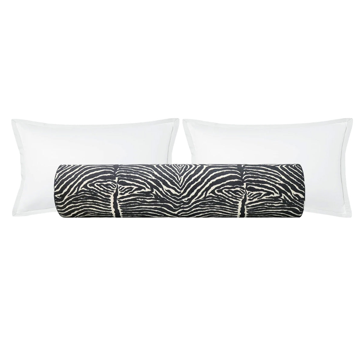 THE BOLSTER :: LE ZEBRE // BLACK - BY THE YARD - Image 0