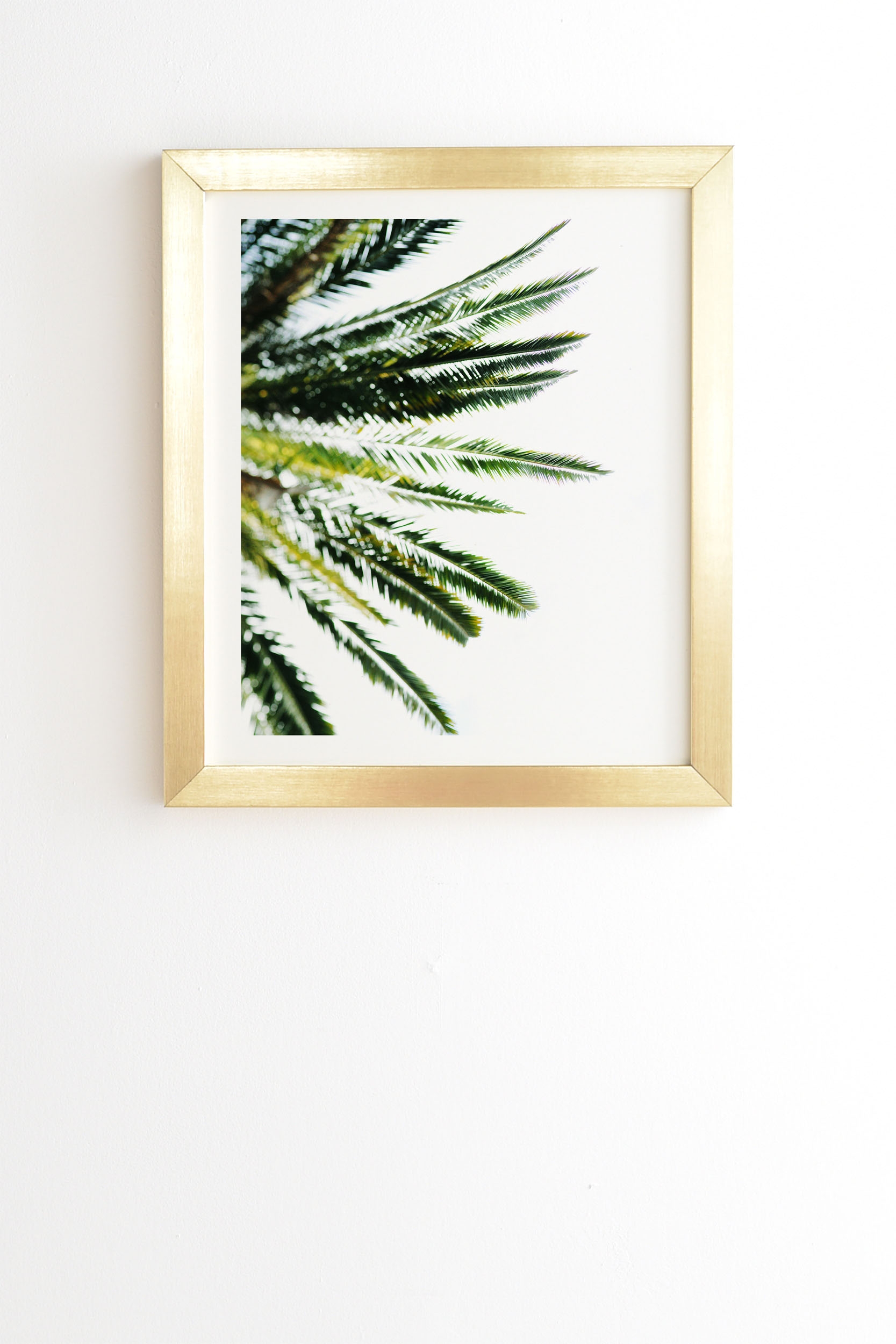 Beverly Hills Palm Tree by Chelsea Victoria - Framed Wall Art Basic Gold 14" x 16.5" - Image 0