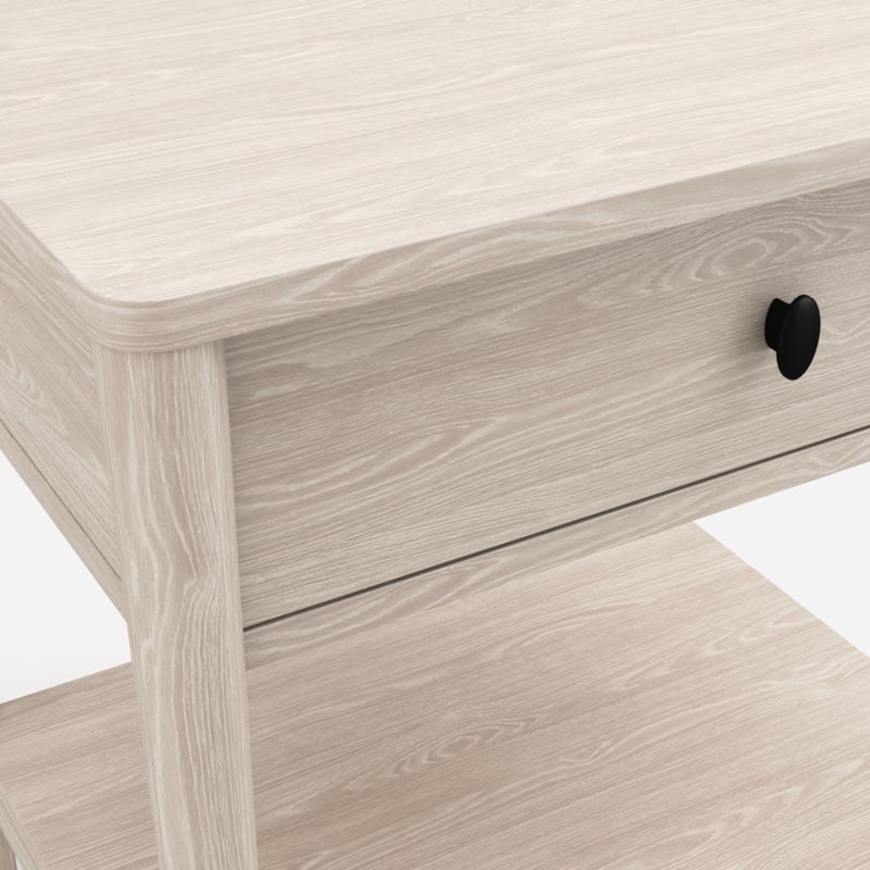Gia Nightstand, Pickled Oak - Image 1