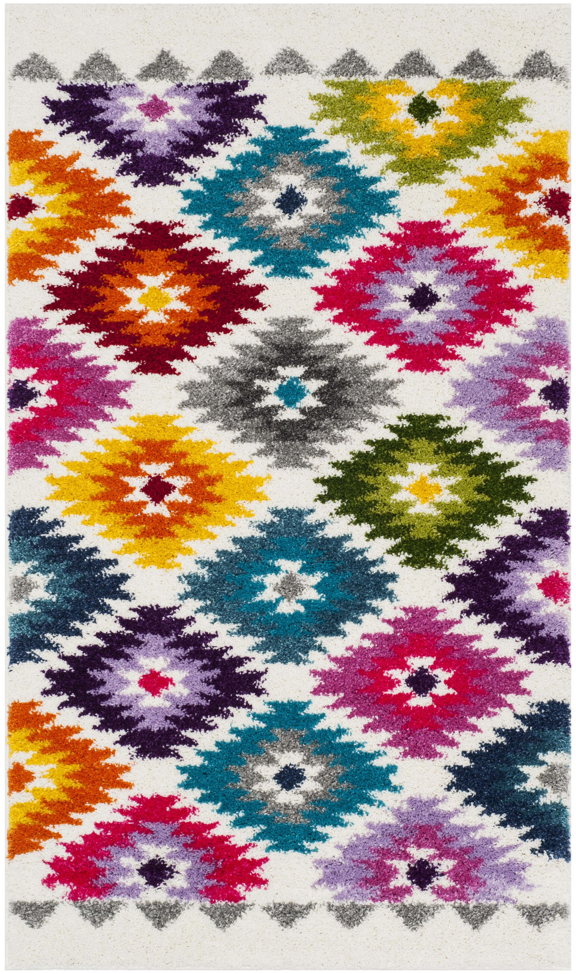 Arlo Home Woven Area Rug, FSG374A, Cream/Multi,  4' X 6' - Image 0