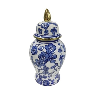 Lorinda Blue 14" Ceramic Ginger Jar - Image 0