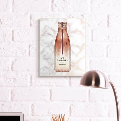 Women's Fashion Water Bottle Over Marble - Image 0
