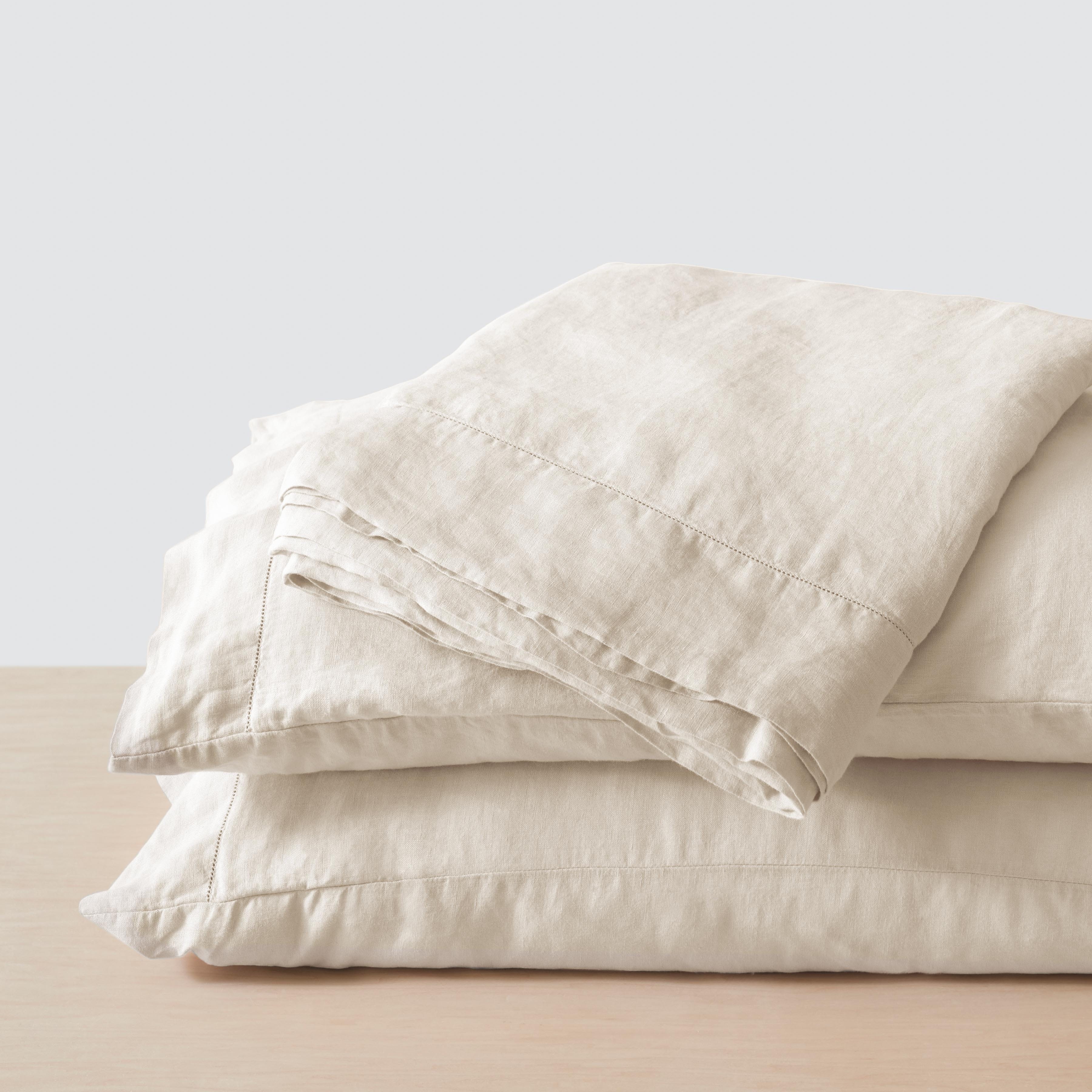 The Citizenry Stonewashed Linen Bed Sheet Set | Full | Ivory - Image 4