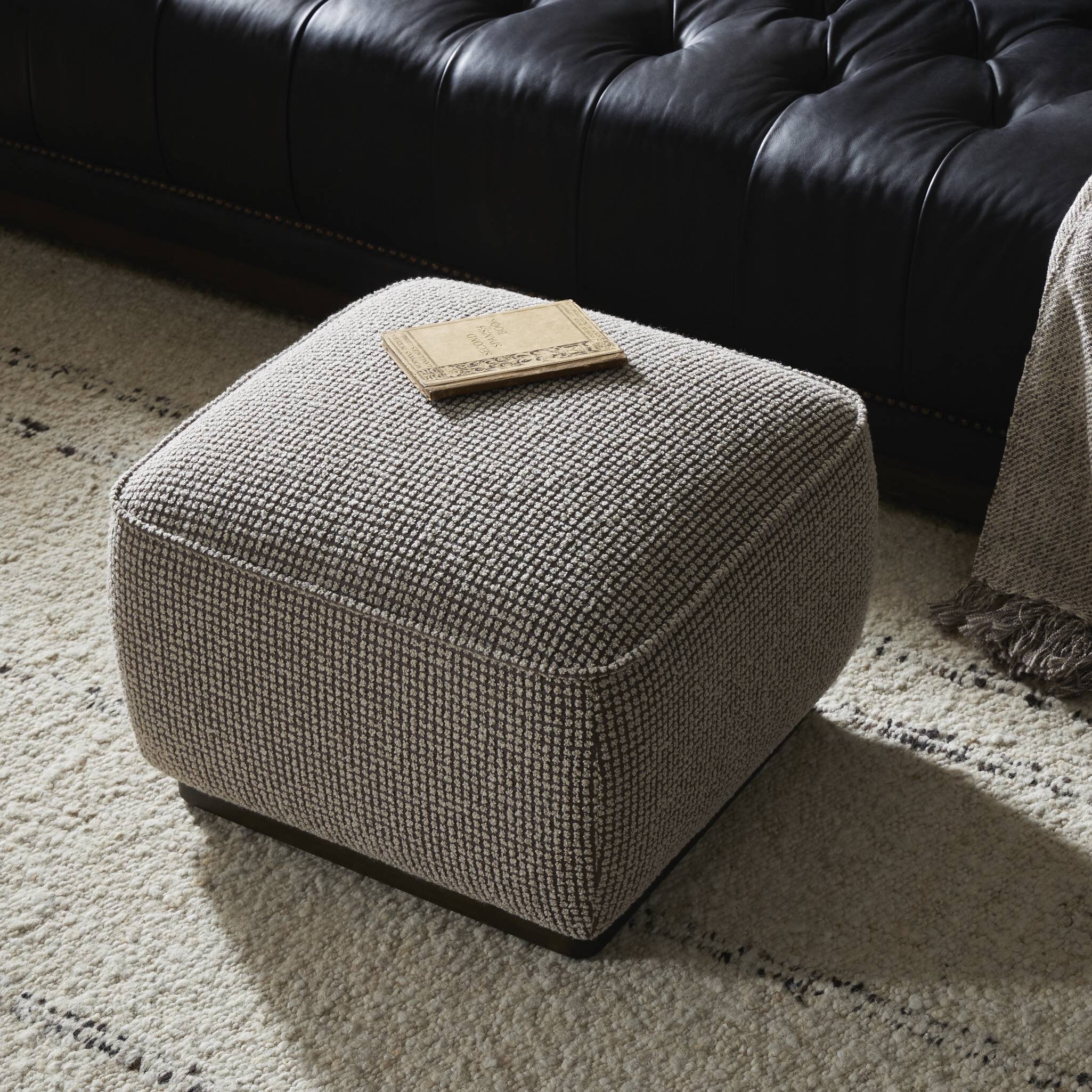Sinclair Square Ottoman - Barrow Taupe - Image 11
