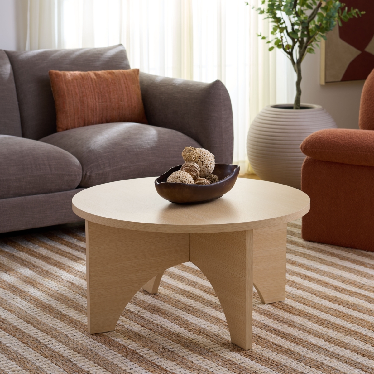 Eustace Coffee Table - Sand - Safavieh - Image 1