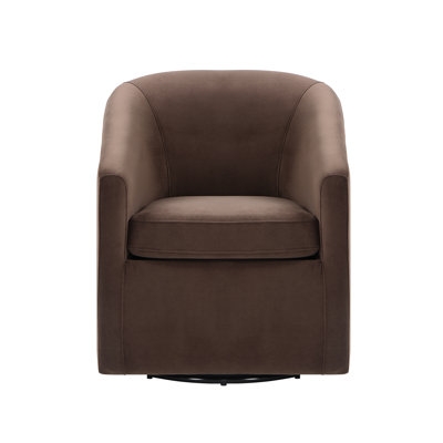 Brigitt 26" W Velvet Swivel Armchair - Image 0