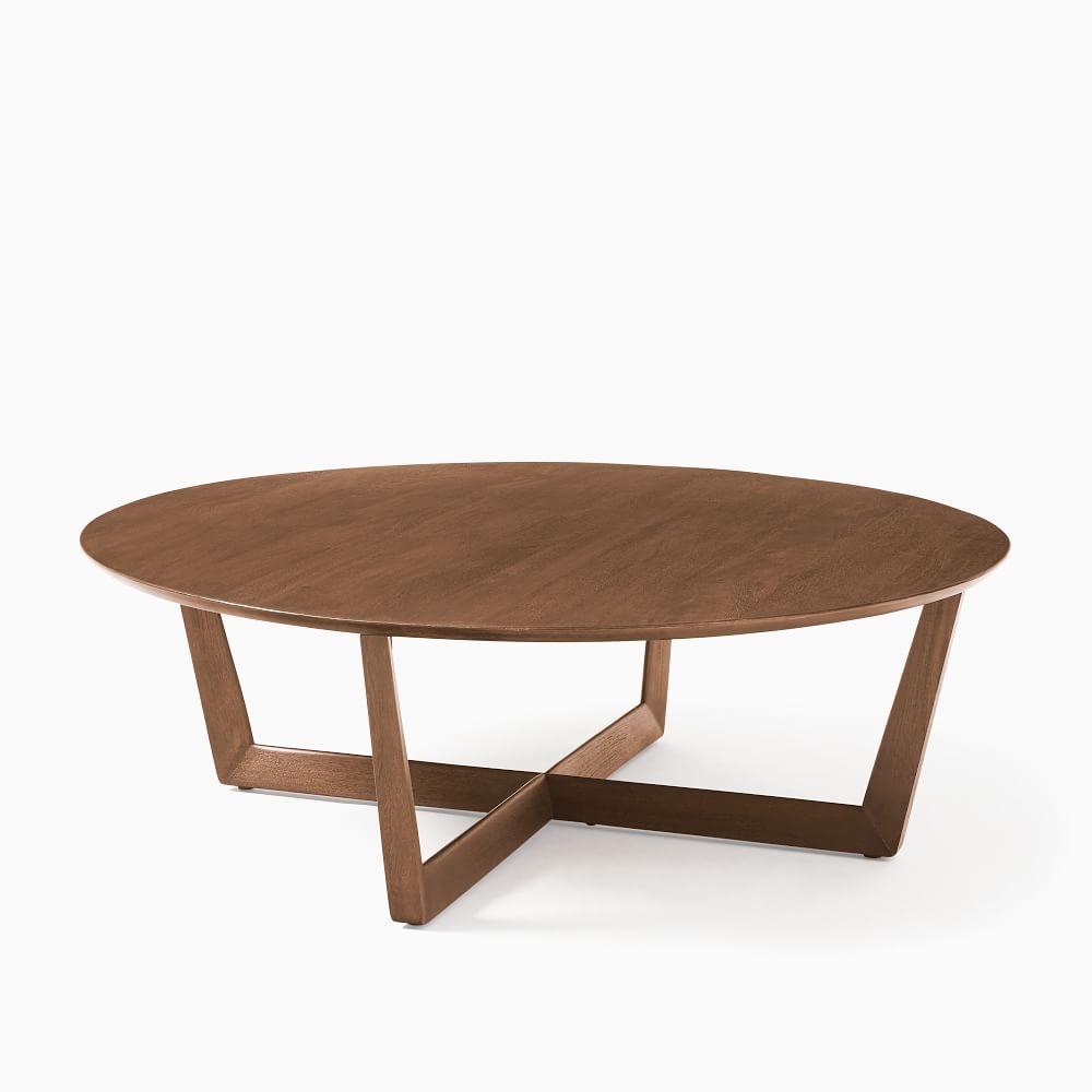 Stowe Cool Walnut 46 Inch Round Coffee Table - Image 0