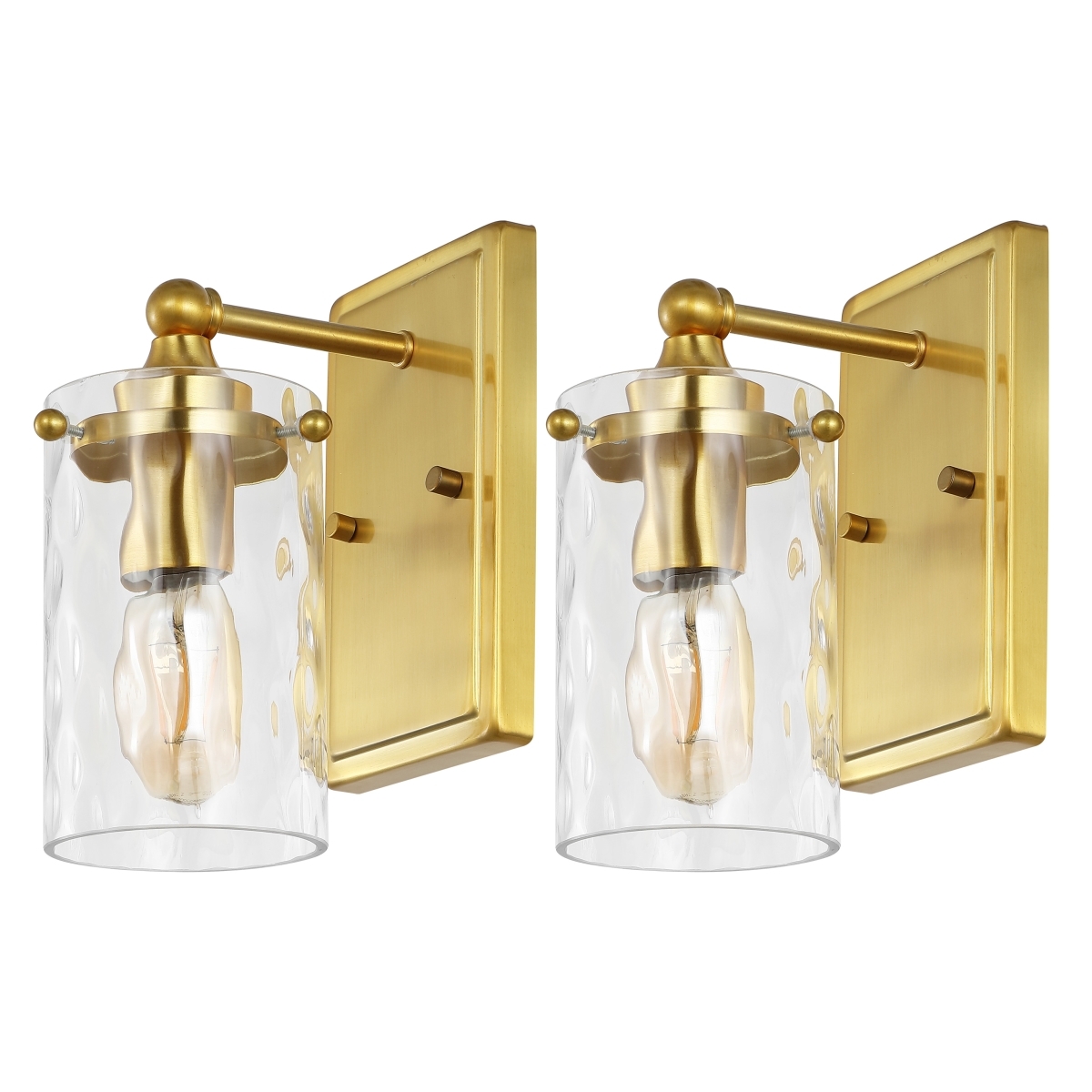 Jobie 7" Wall Sconce - Brass - Safavieh - Image 0