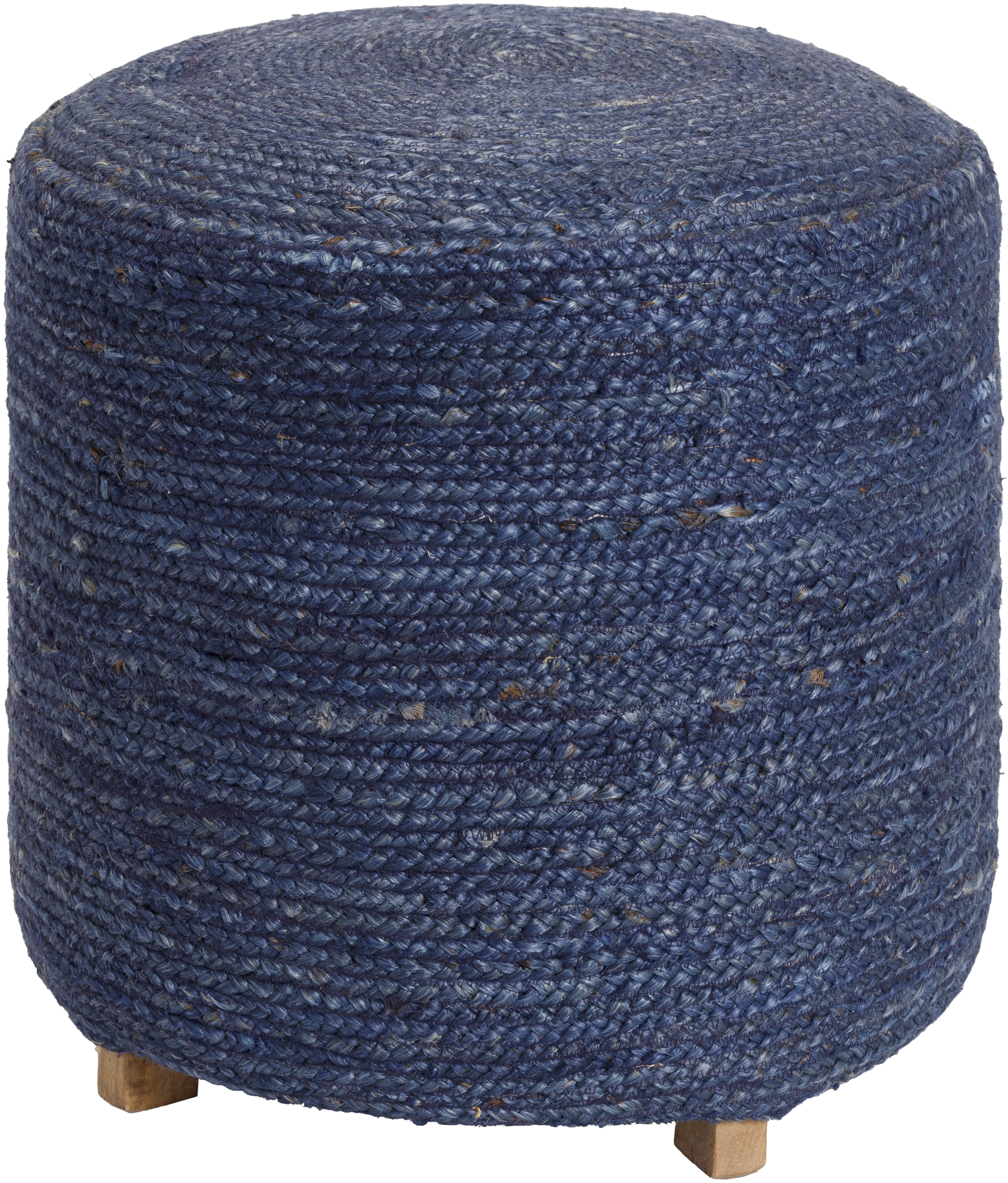 Livabliss Tropics Jute 18"H x 18"W x 18"D Ottoman - Image 0