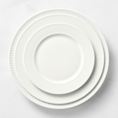 Pillivuyt Plisse Porcelain 16-Piece Dinnerware Set with Cereal Bowl - Image 3