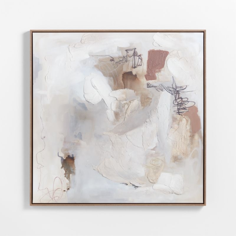 "Note to Self" Framed Wall Art Print 41.25"x41.25" by Huda Hashim - Image 4