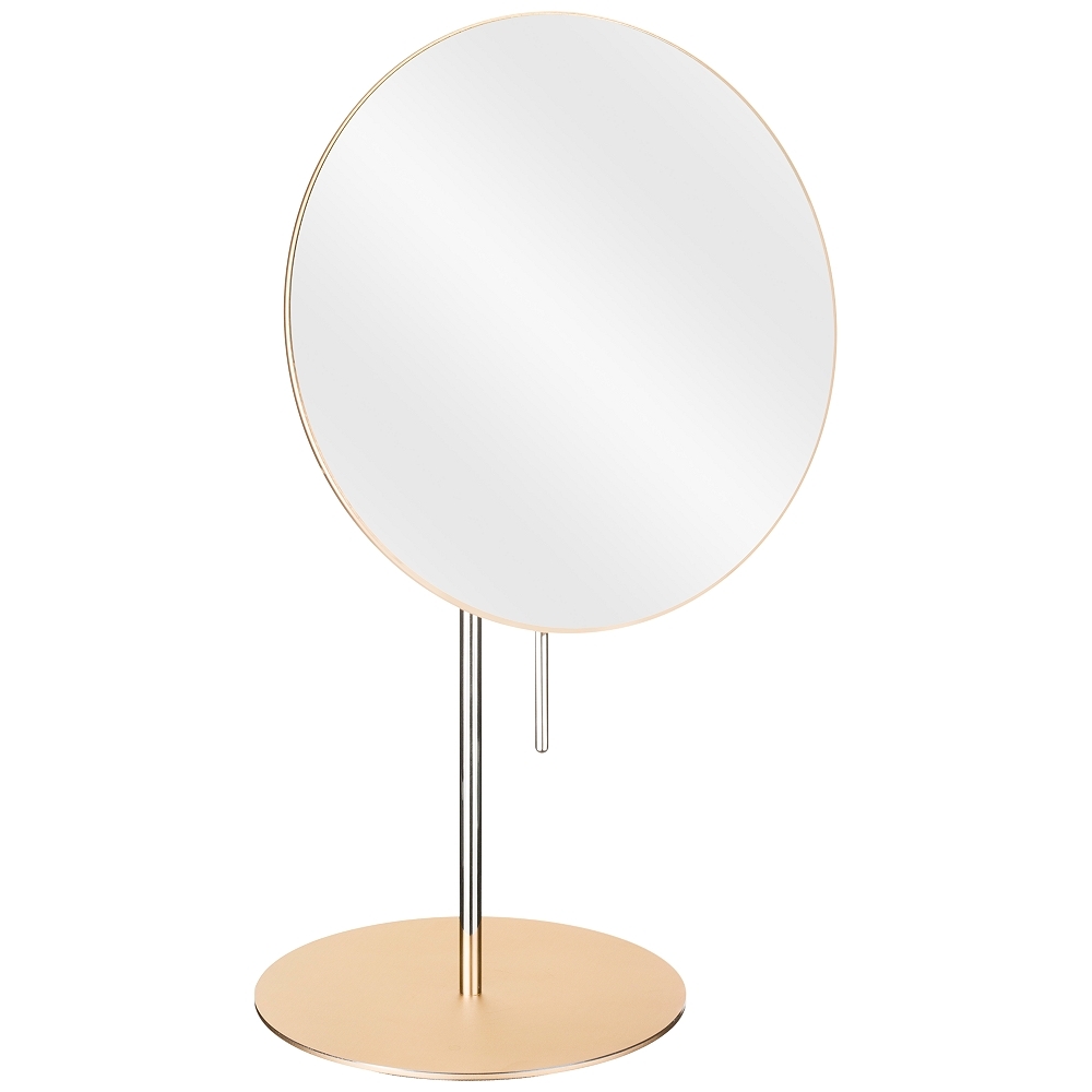 Aptations Cava Champagne 3X Magnified Vanity Makeup Mirror - Style # 78J86 - Image 0