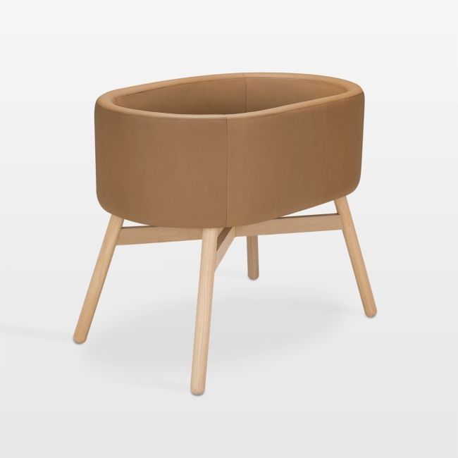 Babyletto X Gathre Capsule Camel Brown Baby Bassinet - Image 0
